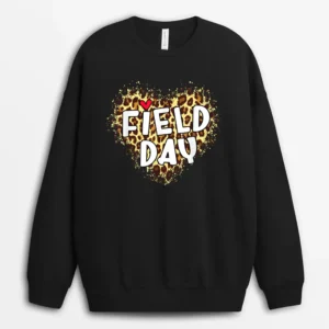 Field Day Squad 2022 Physical Education Gym Teacher P.E Crew Sweatshirt - Black