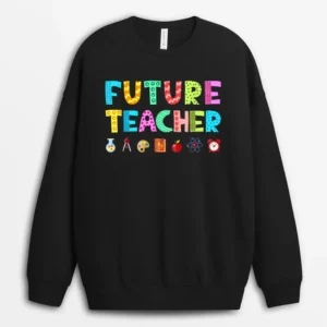 Future Teacher Kid's Career Sweatshirt - Black