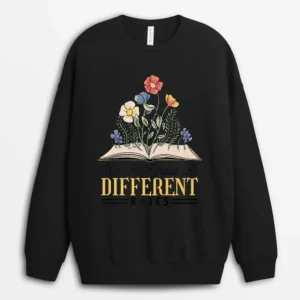 Growth Mindset We All Grow At Different Rates Sweatshirt - Black