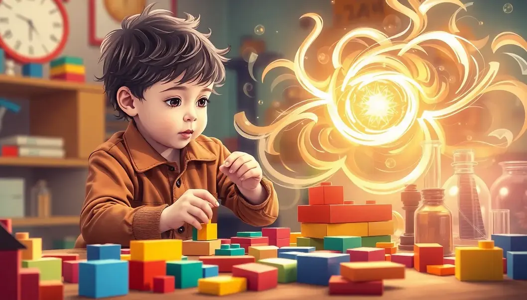 Children playing with toys that inspire learning and creativity.
