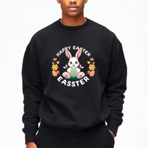Holographic Easter Stickers For Kids Sweatshirt