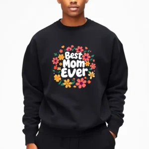 Mothers Day Picture Frame With Engraved Quote Sweatshirt