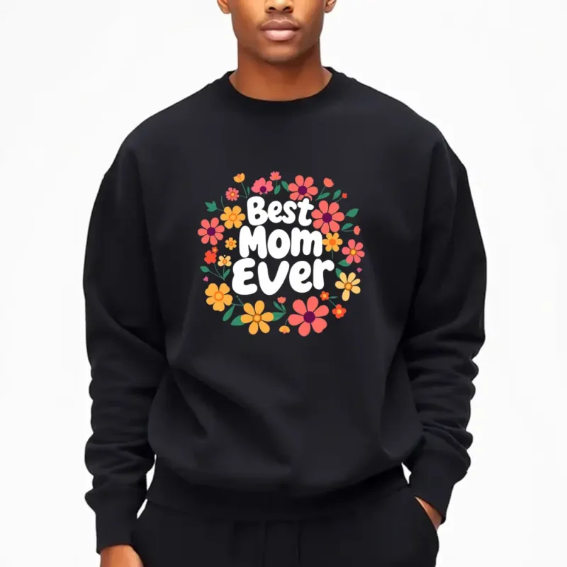 Mothers Day Picture Frame With Engraved Quote Sweatshirt