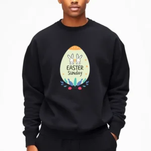 Personalized Easter Basket With Name Tag Sweatshirt