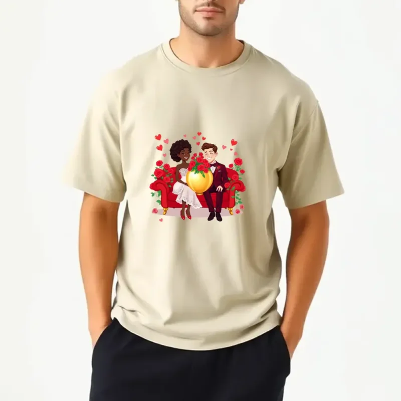Personalized Valentines Day Photo Frame T-Shirt